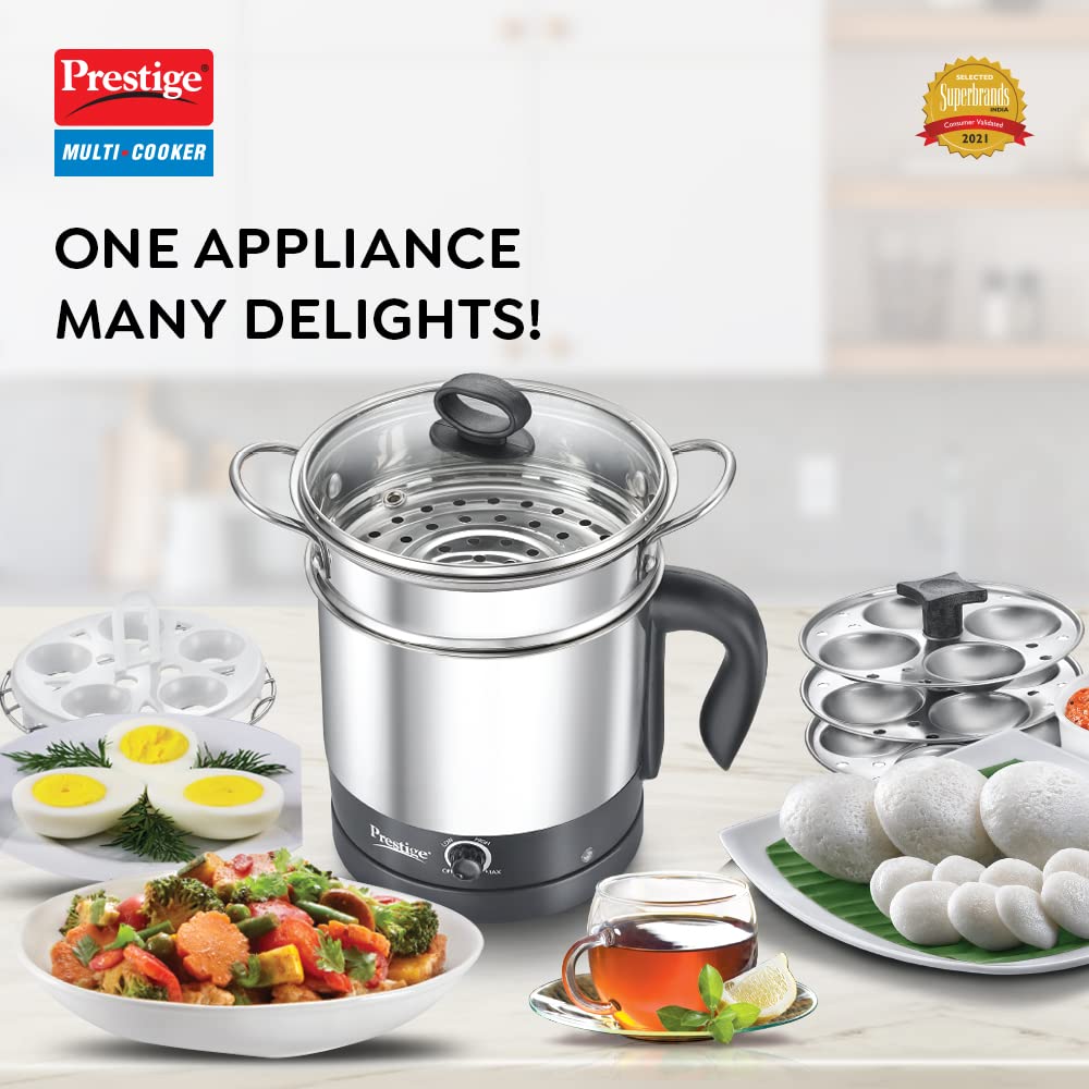 Prestige Multi-Cooker 1.5 Litre with Steamer and Egg Rack
